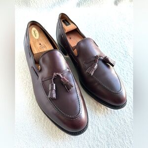 Royal Tweed Chaney Church English Premium Grade burgundy Tassel Loafers size 13